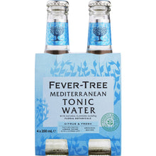 Fever-Tree Mediterranean Tonic Water Bottles 200ml x 4 Pack