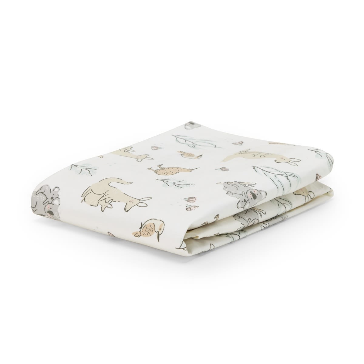 2 Pack 225 Thread Count Organic Cotton Fitted Bassinet Sheets - Australiana and Gingham Print