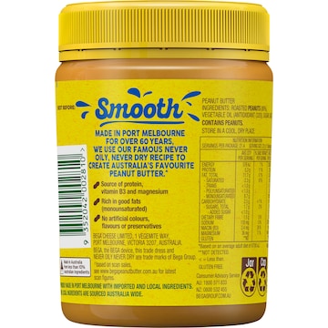 Bega Peanut Butter Smooth 470g