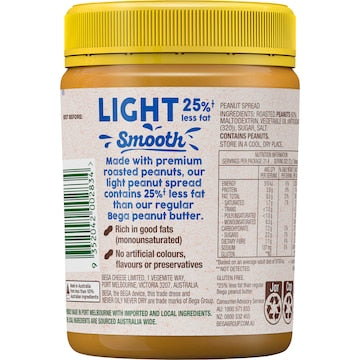 Bega Light Peanut Butter Smooth 470g