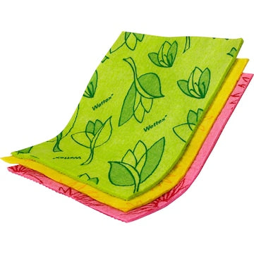 Vileda Wettex Cleaning Cloth Super Absorbent Assorted 3 pack