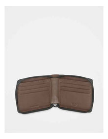 Zip Around Wallet in Brown
