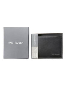 RFID Bi-Fold Wallet with Removable Pass Case in Black