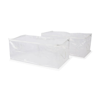 2 Pack Clear Clothing Bags