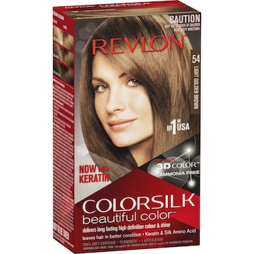 Revlon ColorSilk 54 Light Golden Brown Hair Colour each