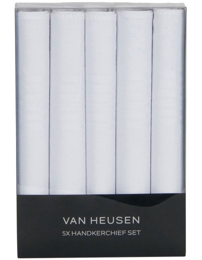 Hankie Set 5 Pack in White