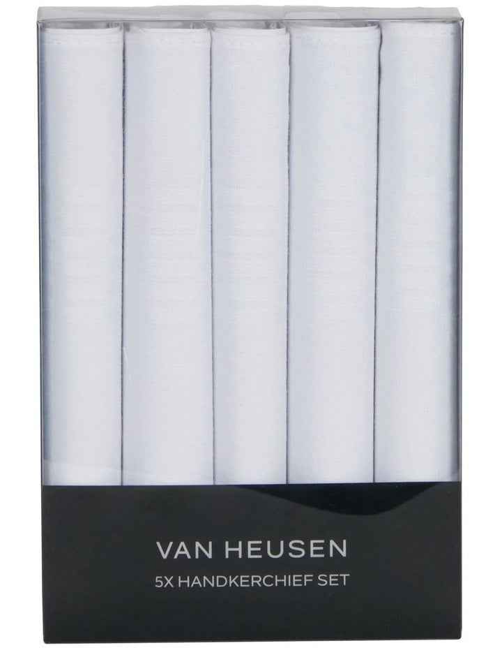 Hankie Set 5 Pack in White