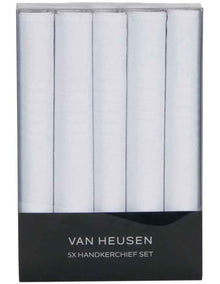 Hankie Set 5 Pack in White
