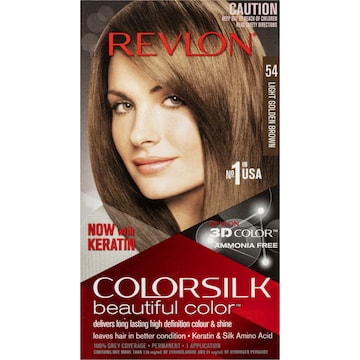 Revlon ColorSilk 54 Light Golden Brown Hair Colour each