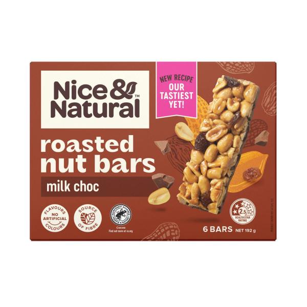 NICE AND NATURAL NUT BAR:CHOCOLATE:.:192 GRAM