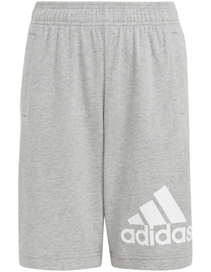 Big Logo Cotton Shorts in Medium Grey Heather