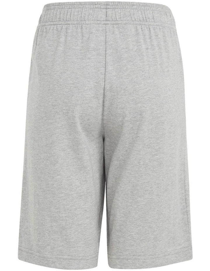 Big Logo Cotton Shorts in Medium Grey Heather