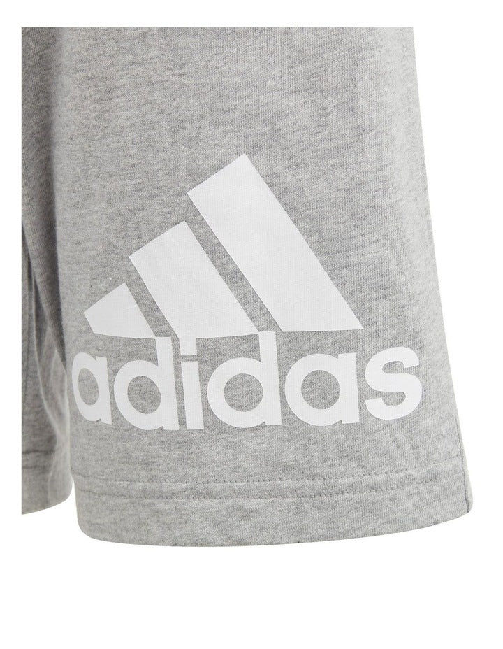 Big Logo Cotton Shorts in Medium Grey Heather
