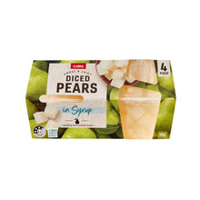 COLES DICED PEARS IN SYRUP 4 PACK 480G