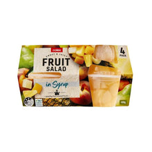 COLES FRUIT SALAD IN SYRUP 4 PACK 480G