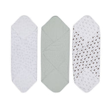 3 Pack Cotton Interlock Wraps - Hedgehog