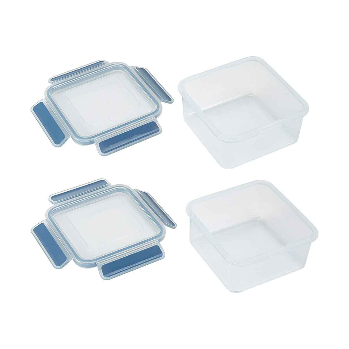 10 Pack Rectangle Clip Containers