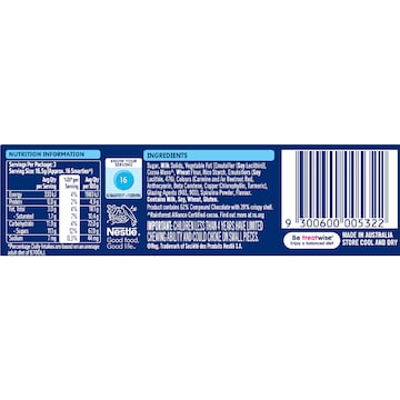 Nestle Smarties Milk Choc Box 50g