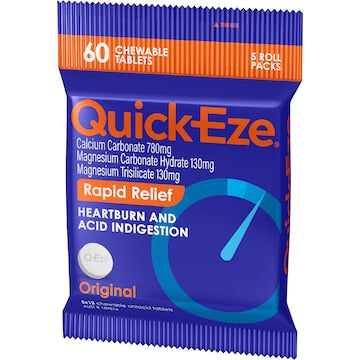 Quick-Eze Heartburn & Indigestion Relief Original 60 pack