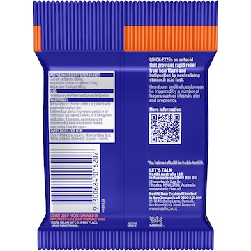 Quick-Eze Heartburn & Indigestion Relief Original 60 pack