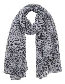 Animal Print Scarf in Grey
