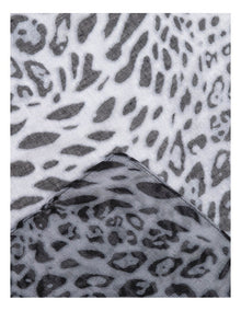 Animal Print Scarf in Grey