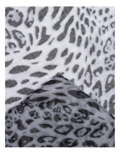 Animal Print Scarf in Grey