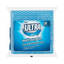 COLES ULTRA MULTI-PURPOSE DOMESTIC CLEANING WIPES 10 PACK