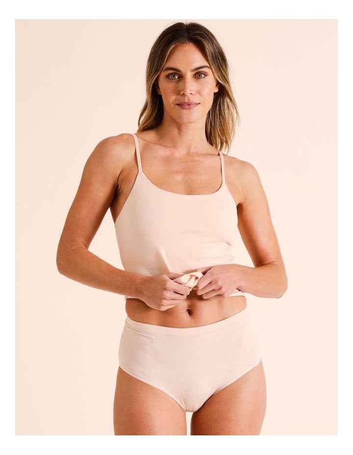 Organic Cotton Full Brief in Beige