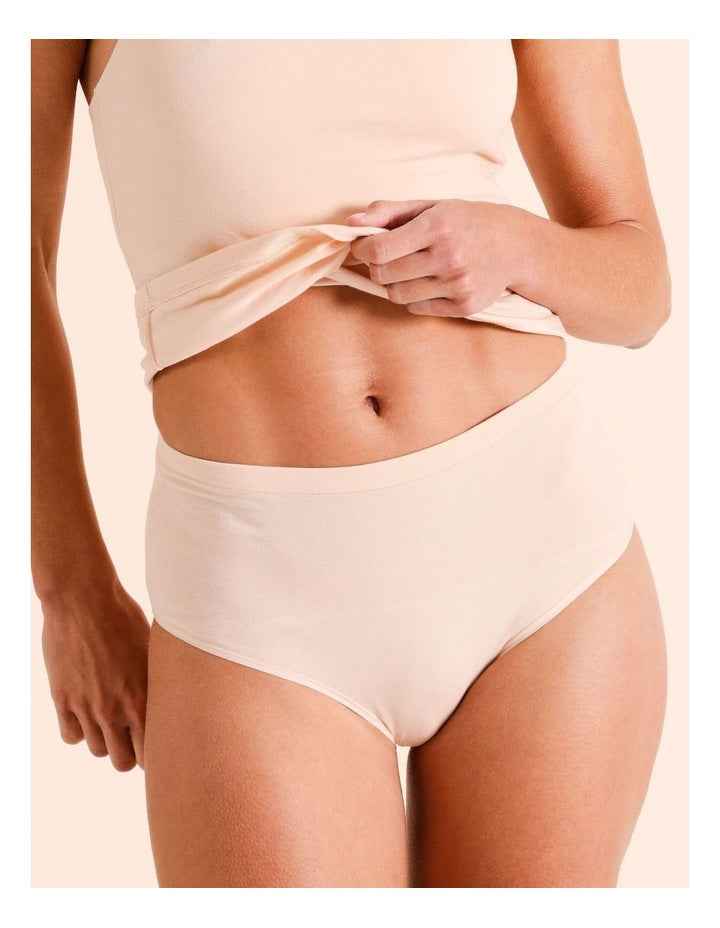Organic Cotton Full Brief in Beige