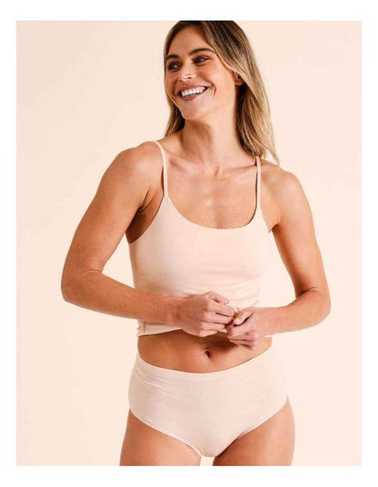 Organic Cotton Full Brief in Beige