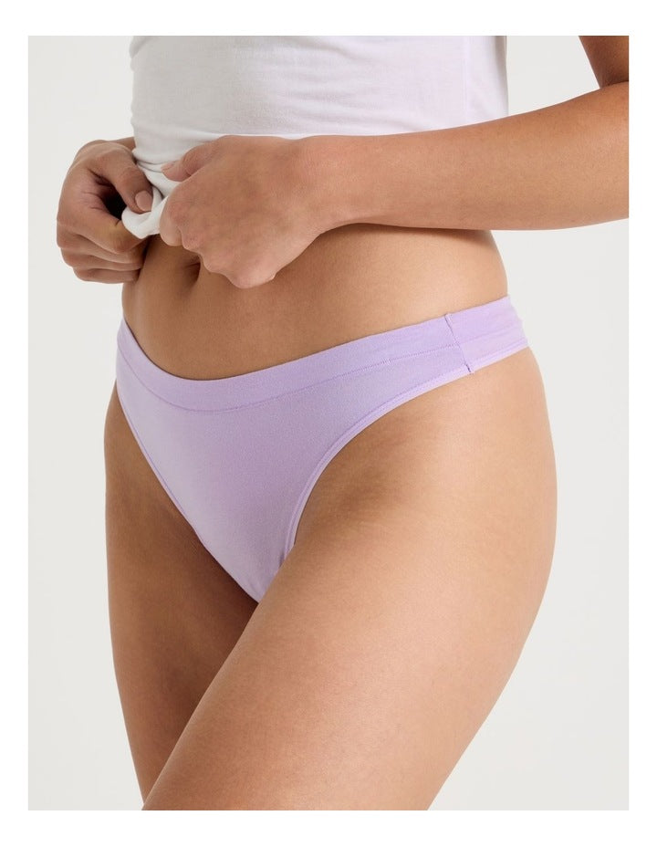 Organic Cotton G-string in Lilac