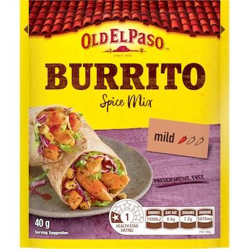 Old El Paso Burrito Spice Mix 40g