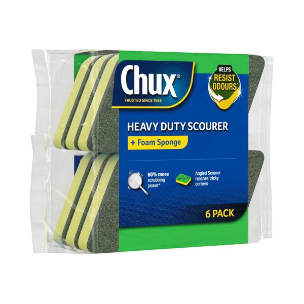 CHUX HEAVY DUTY SCOURER FOAM SCRUBS
