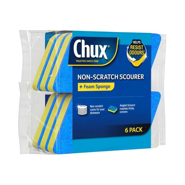 Non-Scratch Scourer + Foam Sponge
