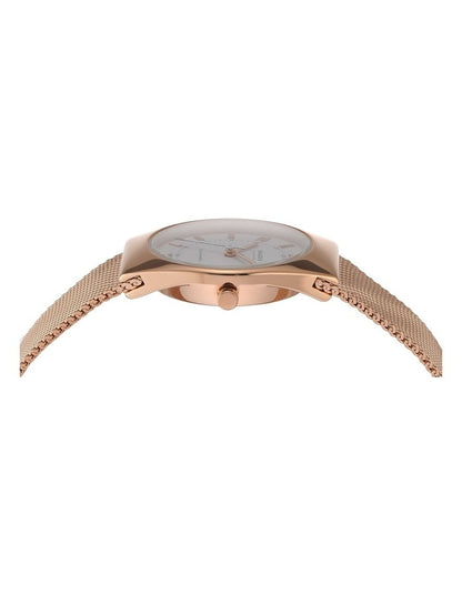Grenen Lille Solar Powered Analogue SKW3078 Watch in Rose