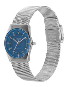 Grenen Lille Solar Powered Analogue SKW3080 Watch in Silver