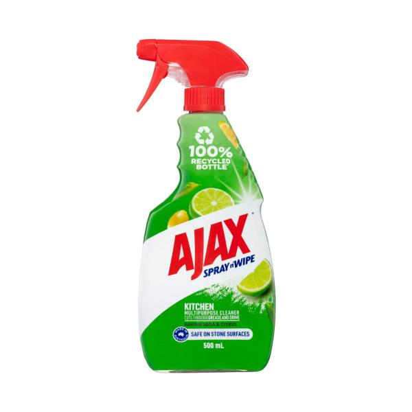AJAX SPRAY N WIPE TRIGGER KITCHEN STONE SAFE 500ML