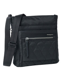 Orva Quilted Crossbody Bag in Black