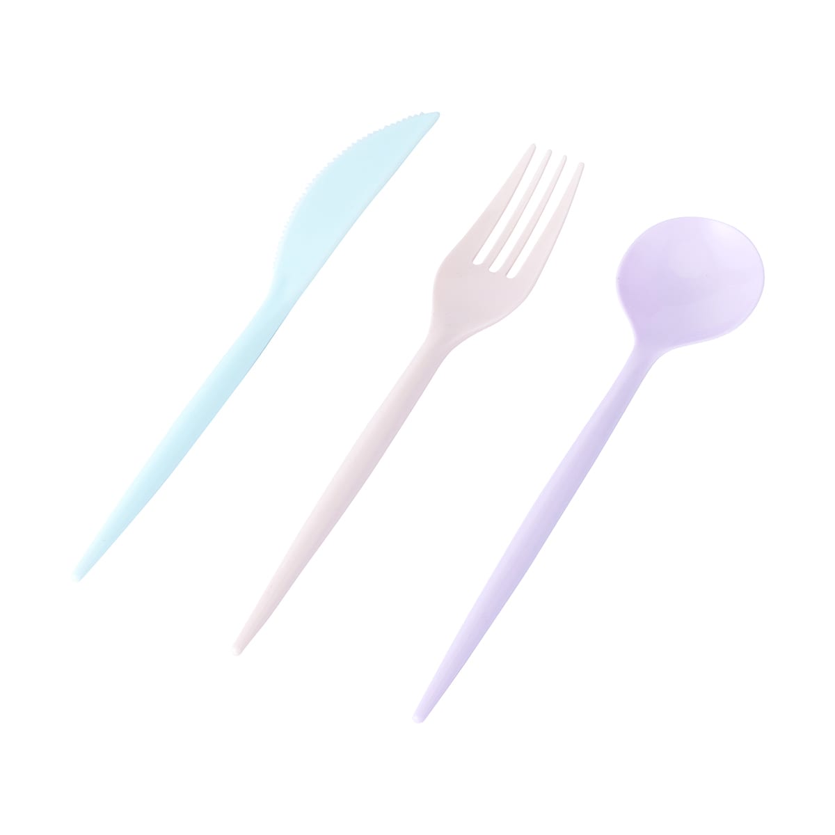 45 Piece Reusable Cutlery - Pastel