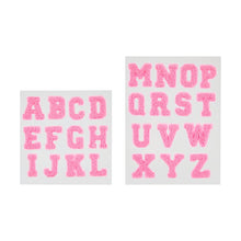 26 Pieces Chenille Patches - Alphabet Pink