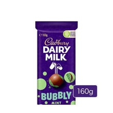 Dairy Milk Bubbly Mint Milk Chocolate Block