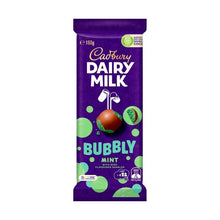CADBURY BUBBLY BLOCK CHOCOLATE:MINT BUBBLY:.:160 GRAM