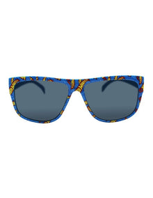 Flat Top Wrap Sunglasses in Multi