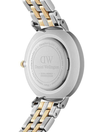 Petite Lumine 28mm 5-Link White Dial Watch in Two Tone