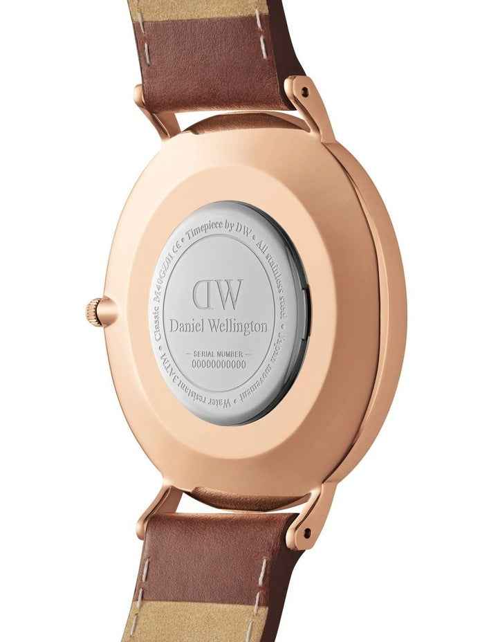 Classic 40mm St Mawes Arctic Dial Watch in Rose Gold
