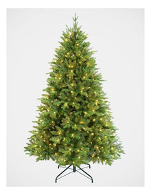 Fraser Fir 180cm 300L Pre-lit Christmas Tree 1781 Tips in Green