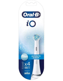 iO Ultimate Clean Replacement Brush Heads 4 Pack in White iORefillWht4Pk