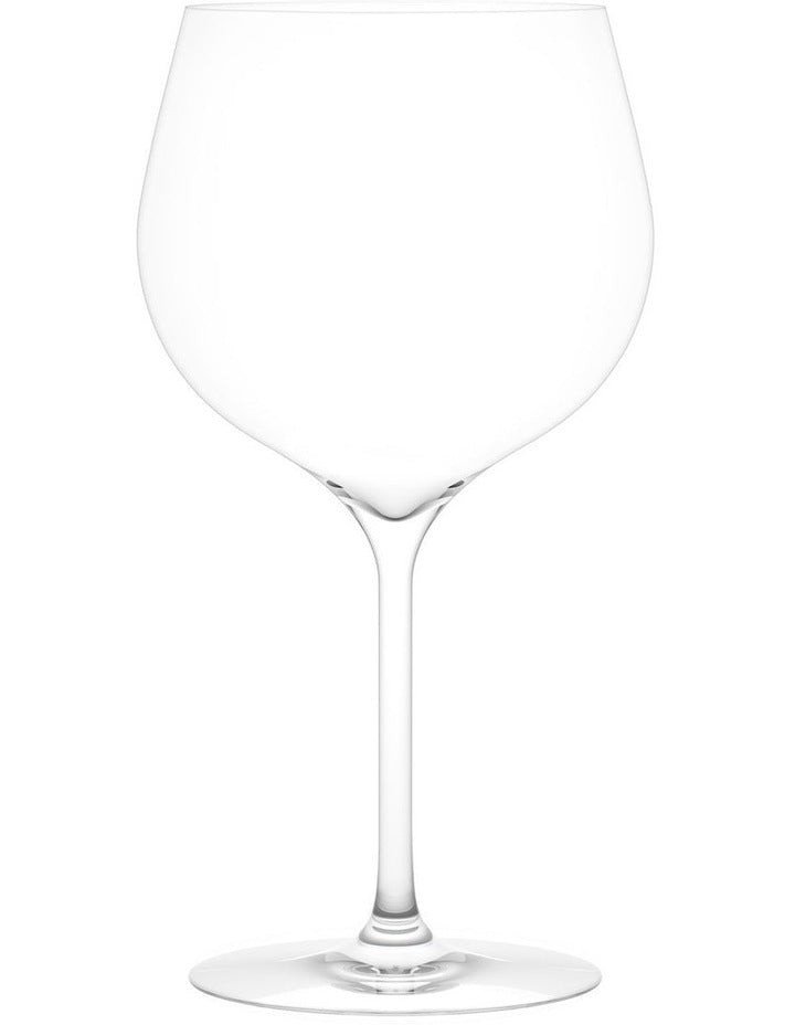 Vintage White B Wine Glass Set of 2