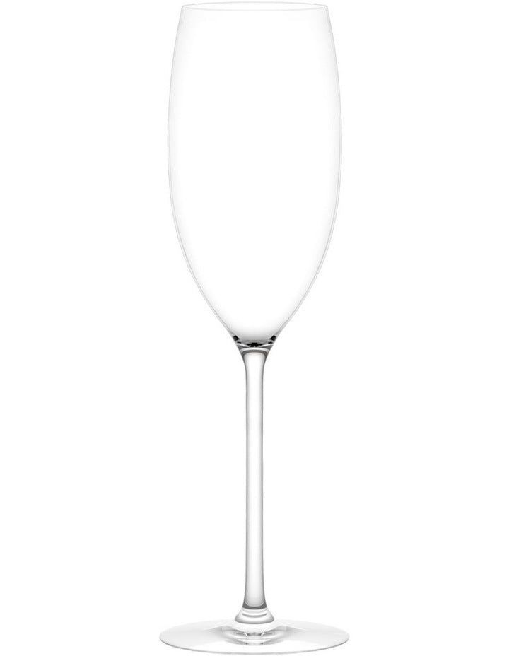 Vintage 2 Piece Sparkling Wine Glass Set in Clear